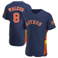 Blackjersey H.Astros #8 Christian Walker Player Navy Home Limited Elite Stitched Jerseys