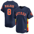 Blackjersey H.Astros #8 Christian Walker Player Navy Home Limited Stitched Jerseys