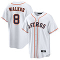 Blackjersey H.Astros #8 Christian Walker Player White Home Game Stitched Jerseys