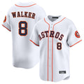 Blackjersey H.Astros #8 Christian Walker Player White Home Limited Stitched Jerseys