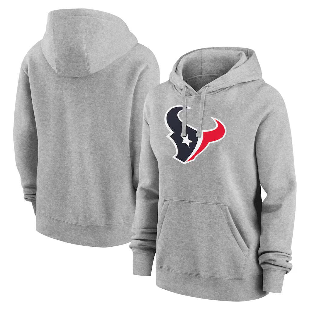 Blackjersey H.Texans Gray Salute to Service Hoodies Limited Game Blank Player Stitched Jerseys
