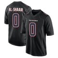 Blackjersey H.Texans #0 Azeez Al-Shaair Player Black Fashion Home Game Stitched Jerseys