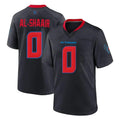 Blackjersey H.Texans #0 Azeez Al-Shaair Player Navy 2nd Alternate Home Game Stitched Jerseys