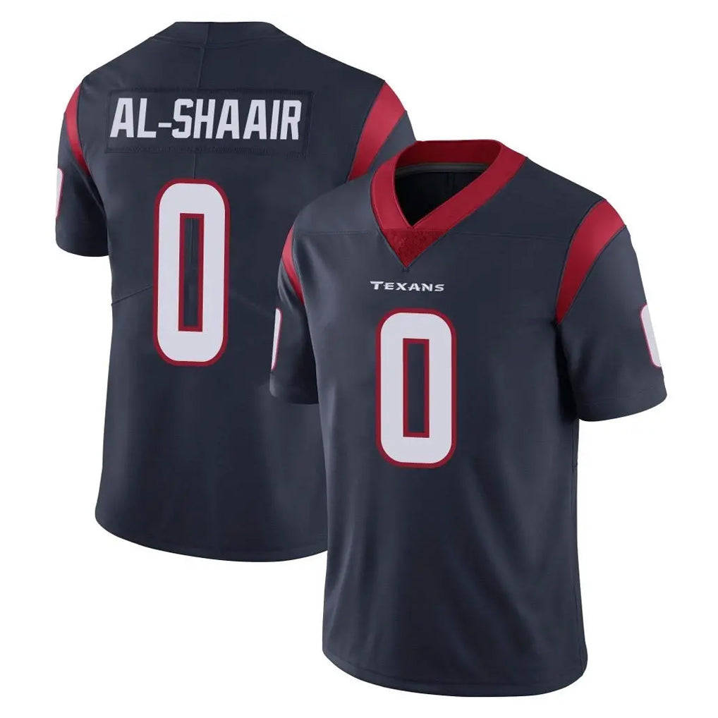 Blackjersey H.Texans #0 Azeez Al-Shaair Player Navy Limited Vapor Untouchable Home Game Stitched Jerseys