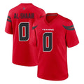Blackjersey H.Texans #0 Azeez Al-Shaair Player Red Alternate Home Game Stitched Jerseys