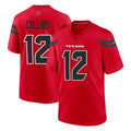 Blackjersey H.Texans #12 Nico Collins Player Red Alternate Home Game Stitched Jerseys
