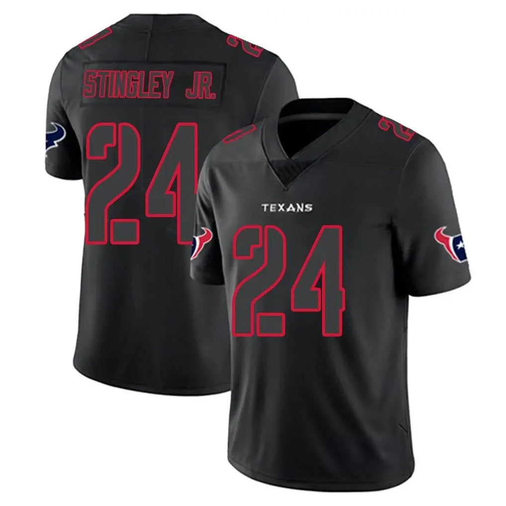 Blackjersey H.Texans #24 Derek Stingley Jr. Player Black Impact Limited Game Stitched Jerseys