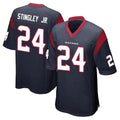 Blackjersey H.Texans #24 Derek Stingley Jr. Player Navy Home Game Stitched Jerseys