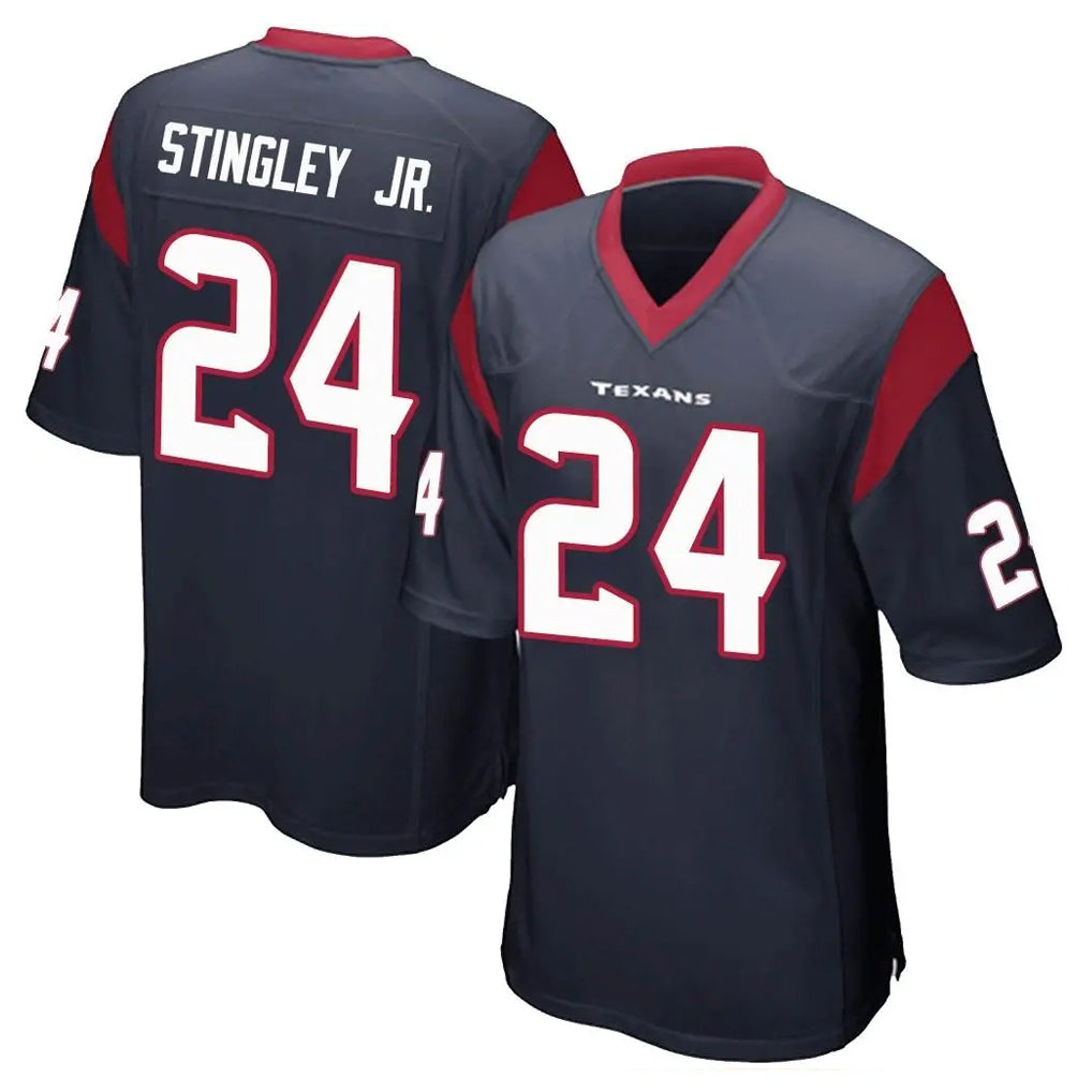 Blackjersey H.Texans #24 Derek Stingley Jr. Player Navy Home Game Stitched Jerseys