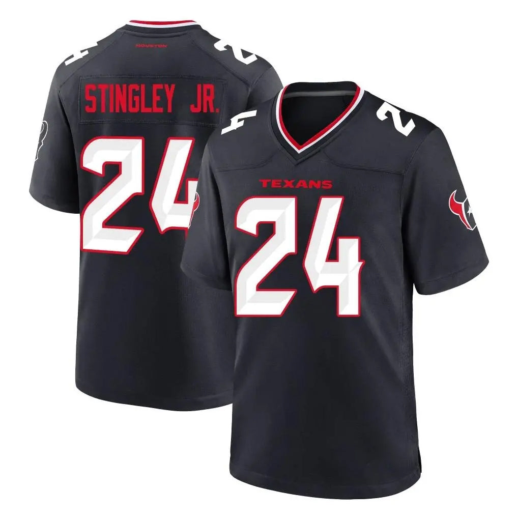 Blackjersey H.Texans #24 Derek Stingley Jr. Player Navy Team Home Game Stitched Jerseys