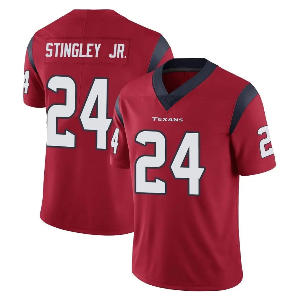 Blackjersey H.Texans #24 Derek Stingley Jr. Player Red Limited Vapor Untouchable Home Game Stitched Jerseys