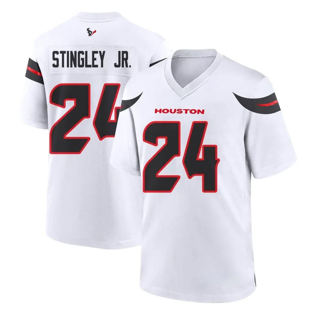 Blackjersey H.Texans #24 Derek Stingley Jr. Player White Home Game Stitched Jerseys