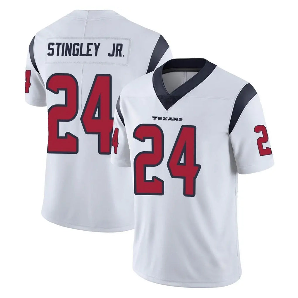 Blackjersey H.Texans #24 Derek Stingley Jr. Player White Limited Vapor Untouchable Home Game Stitched Jerseys