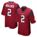 Blackjersey H.Texans #2 Calen Bullock Player Red Home Game Stitched Jerseys