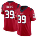 Blackjersey H.Texans #39 Henry To'oTo'o Player Red Limited Vapor F.U.S.E. Home Game Stitched Jerseys