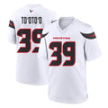 Blackjersey H.Texans #39 Henry To'oTo'o Player White Home Game Stitched Jerseys