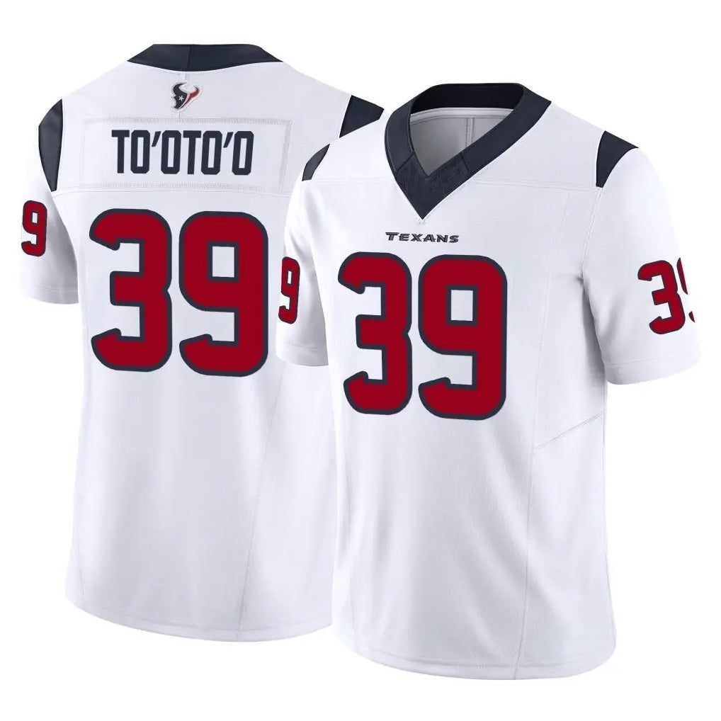 Blackjersey H.Texans #39 Henry To'oTo'o Player White Limited Vapor F.U.S.E. Home Game Stitched Jerseys