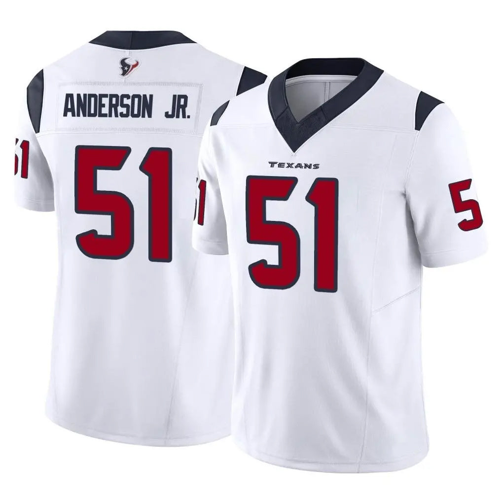 Blackjersey H.Texans #51 Will Anderson Jr. Player White Limited Vapor F.U.S.E. Home Game Stitched Jerseys