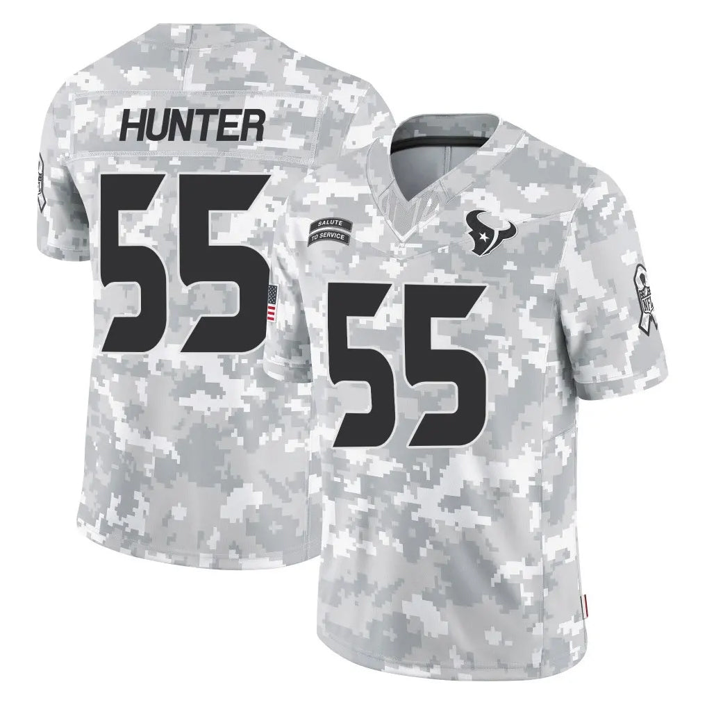 Blackjersey H.Texans #55 Danielle Hunter Player Arctic Camo Salute To Service Limited Game Stitched Jerseys