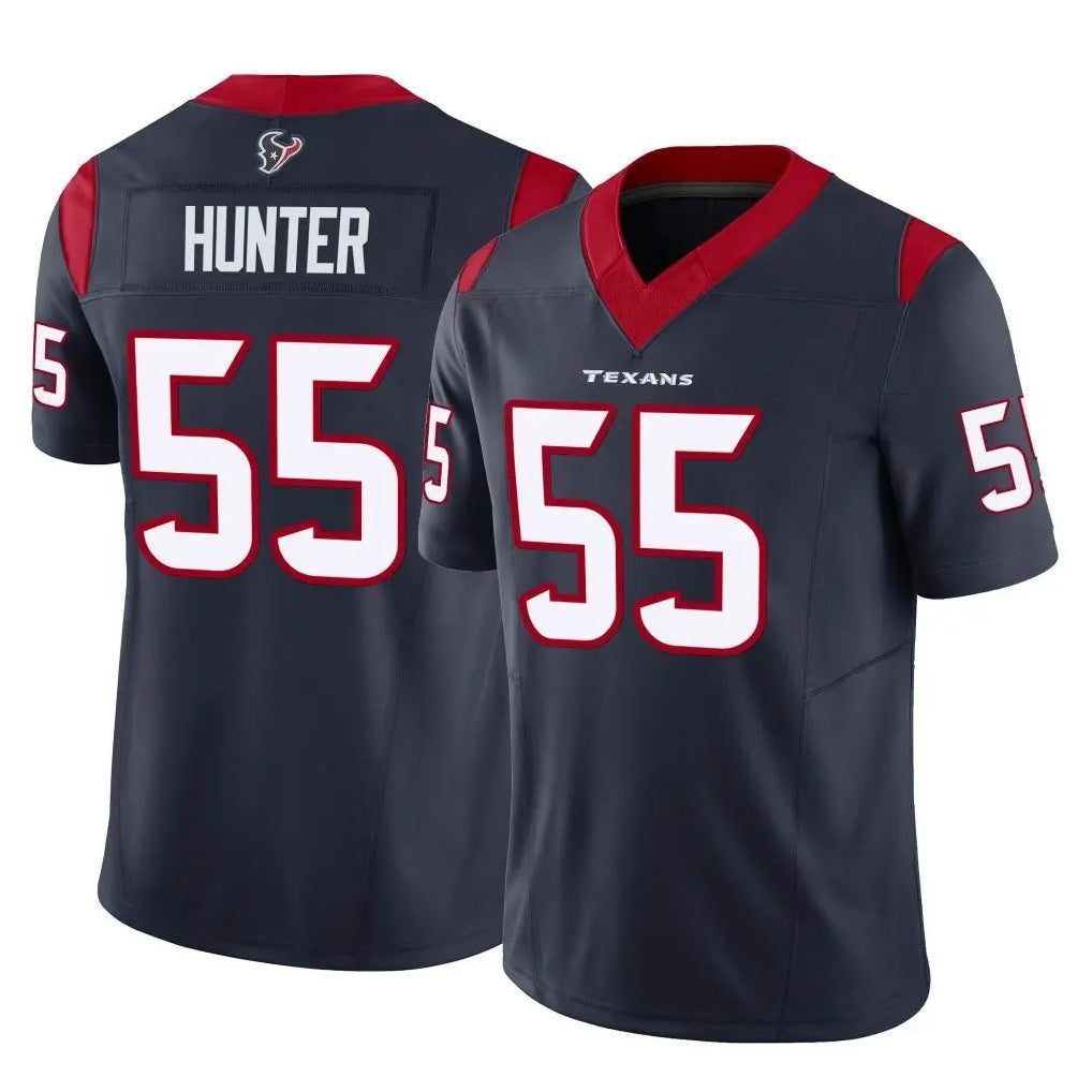 Blackjersey H.Texans #55 Danielle Hunter Player Navy Limited Vapor F.U.S.E. Home Game Stitched Jerseys
