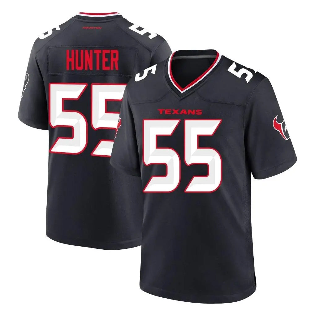 Blackjersey H.Texans #55 Danielle Hunter Player Navy Team Home Game Stitched Jerseys