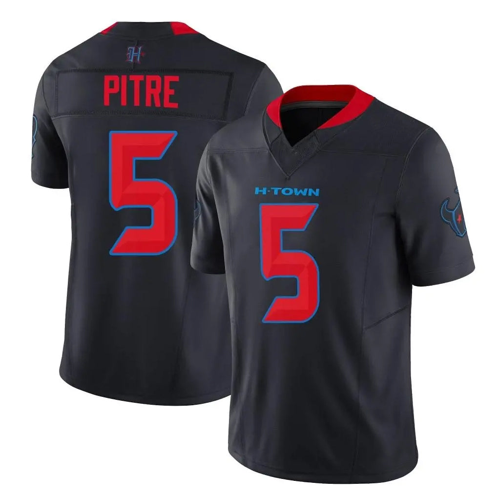 Blackjersey H.Texans #5 Jalen Pitre Player Navy Limited 2nd Alternate Vapor F.U.S.E. Home Game Stitched Jerseys