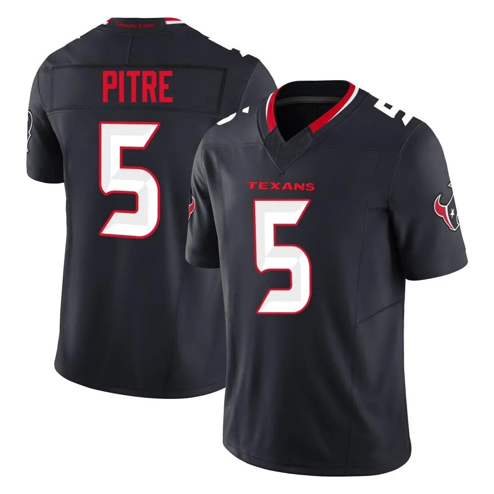 Blackjersey H.Texans #5 Jalen Pitre Player Navy Limited Alternate Vapor F.U.S.E. Home Game Stitched Jerseys
