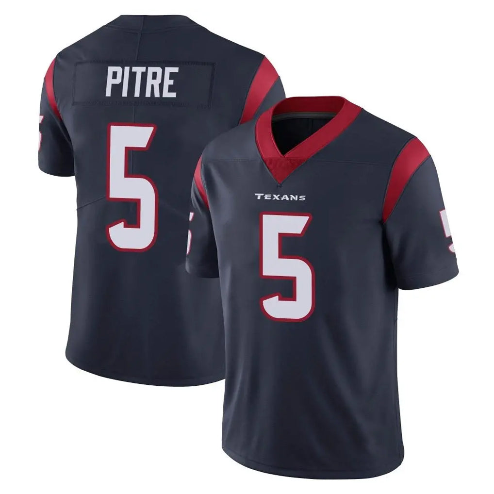 Blackjersey H.Texans #5 Jalen Pitre Player Navy Limited Vapor Untouchable Home Game Stitched Jerseys