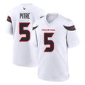 Blackjersey H.Texans #5 Jalen Pitre Player White Home Game Stitched Jerseys