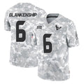 Blackjersey H.Texans #6 Reed Blankenship Player Arctic Camo Salute To Service Limited Game Stitched Jerseys