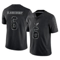 Blackjersey H.Texans #6 Reed Blankenship Player Black Reflective Limited Game Stitched Jerseys