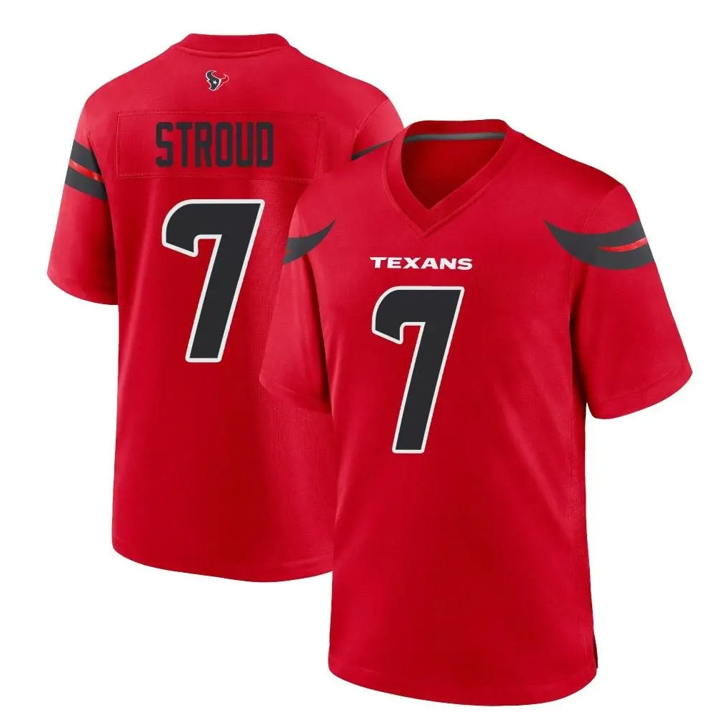 Blackjersey H.Texans #7 CJ Stroud Player Red Alternate Home Game Stitched Jerseys