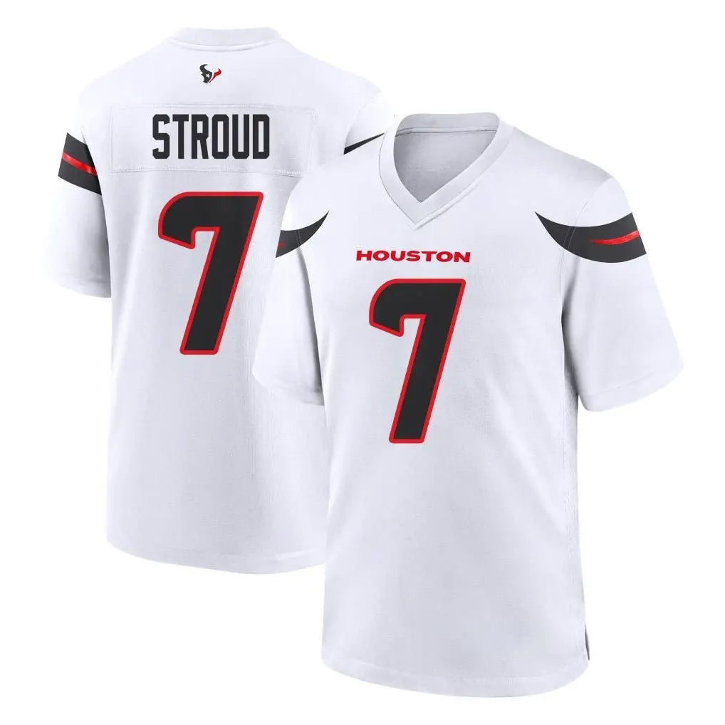 Blackjersey H.Texans #7 CJ Stroud Player White Home Game Stitched Jerseys