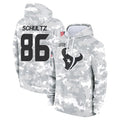 Blackjersey H.Texans #86 Dalton Schultz Player Arctic Camo Salute to Service Hoodies Limited Game Stitched Jerseys