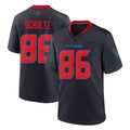 Blackjersey H.Texans #86 Dalton Schultz Player Navy 2nd Alternate Home Game Stitched Jerseys