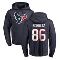 Blackjersey H.Texans #86 Dalton Schultz Player Navy Pro Line Pullover Hoodie Limited Game Stitched Jerseys