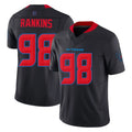 Blackjersey H.Texans #98 Sheldon Rankins Player Navy Limited Vapor F.U.S.E. Home Game Stitched Jerseys
