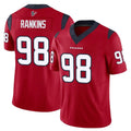 Blackjersey H.Texans #98 Sheldon Rankins Player Red Limited Vapor F.U.S.E. Home Game Stitched Jerseys
