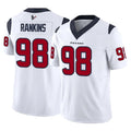 Blackjersey H.Texans #98 Sheldon Rankins Player White Limited Vapor F.U.S.E. Home Game Stitched Jerseys