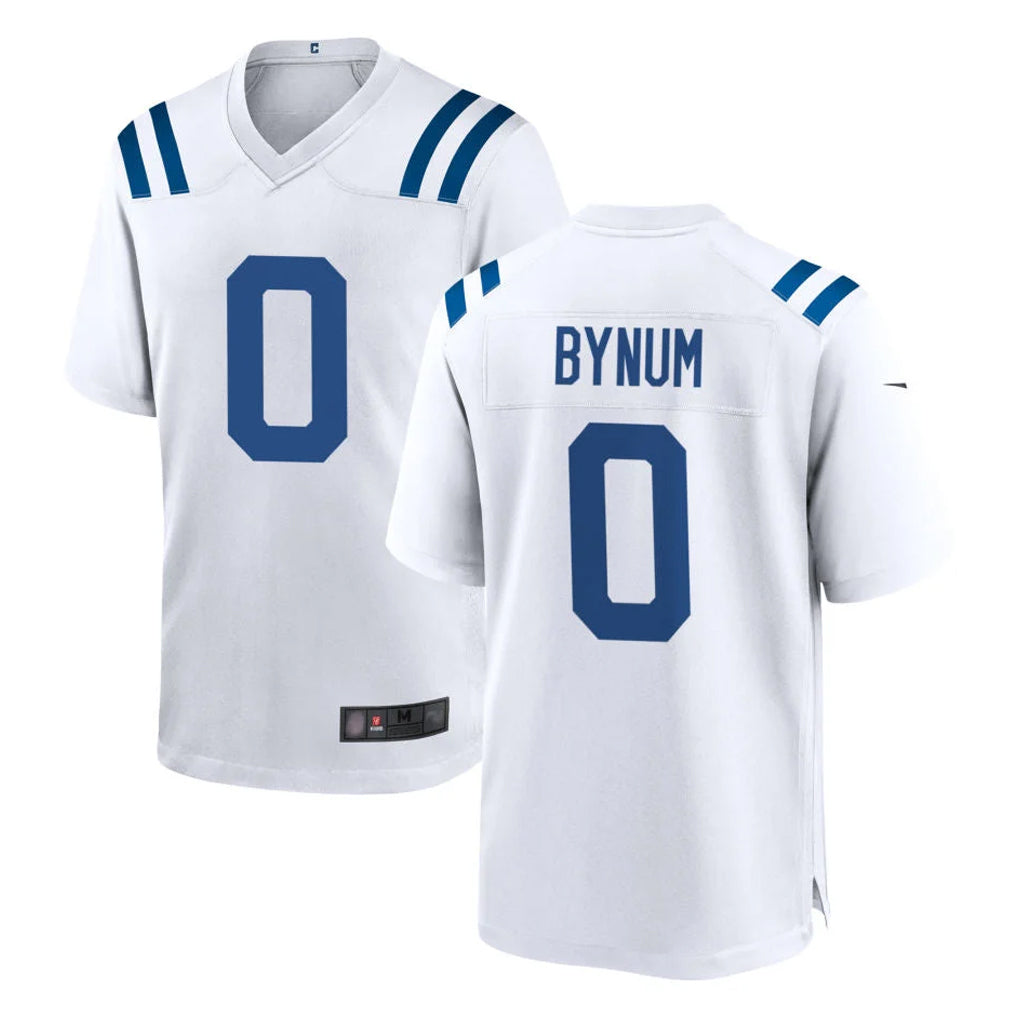 Blackjersey IN.Colts #0 Camryn Bynum Player White Home Game Stitched Jerseys
