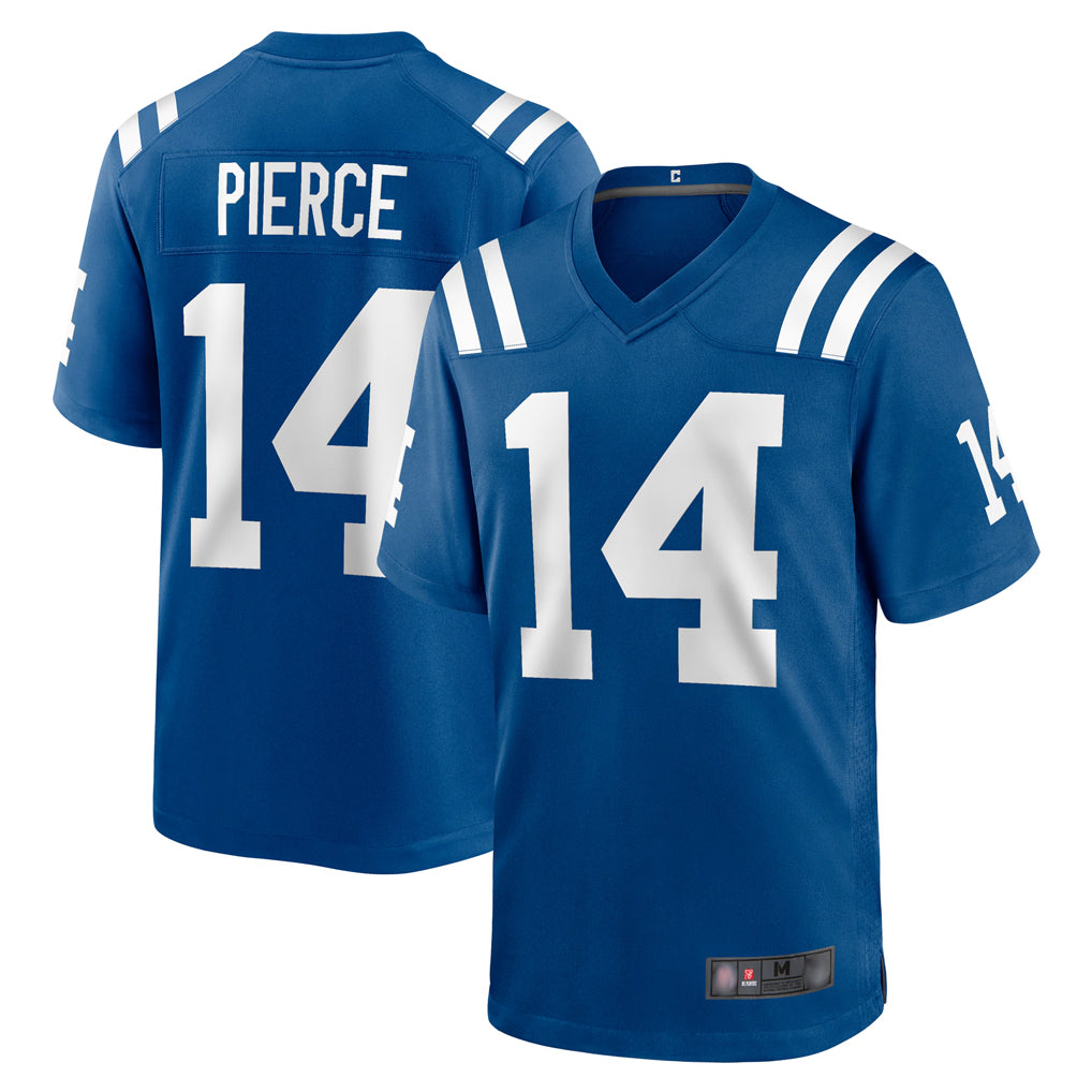 Blackjersey IN.Colts #14 Alec Pierce Player Royal Home Game Stitched Jerseys
