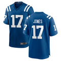 Blackjersey IN.Colts #17 Daniel Jones Player Royal Home Game Stitched Jerseys