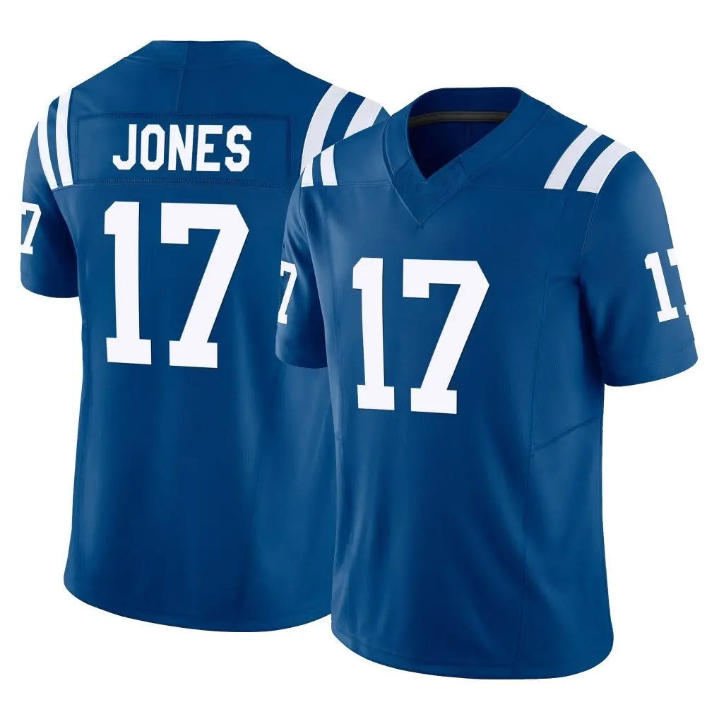 Blackjersey IN.Colts #17 Daniel Jones Player Royal Limited Vapor F.U.S.E. Home Game Stitched Jerseys