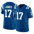 Blackjersey IN.Colts #17 Daniel Jones Player Royal Limited Vapor F.U.S.E. Home Game Stitched Jerseys