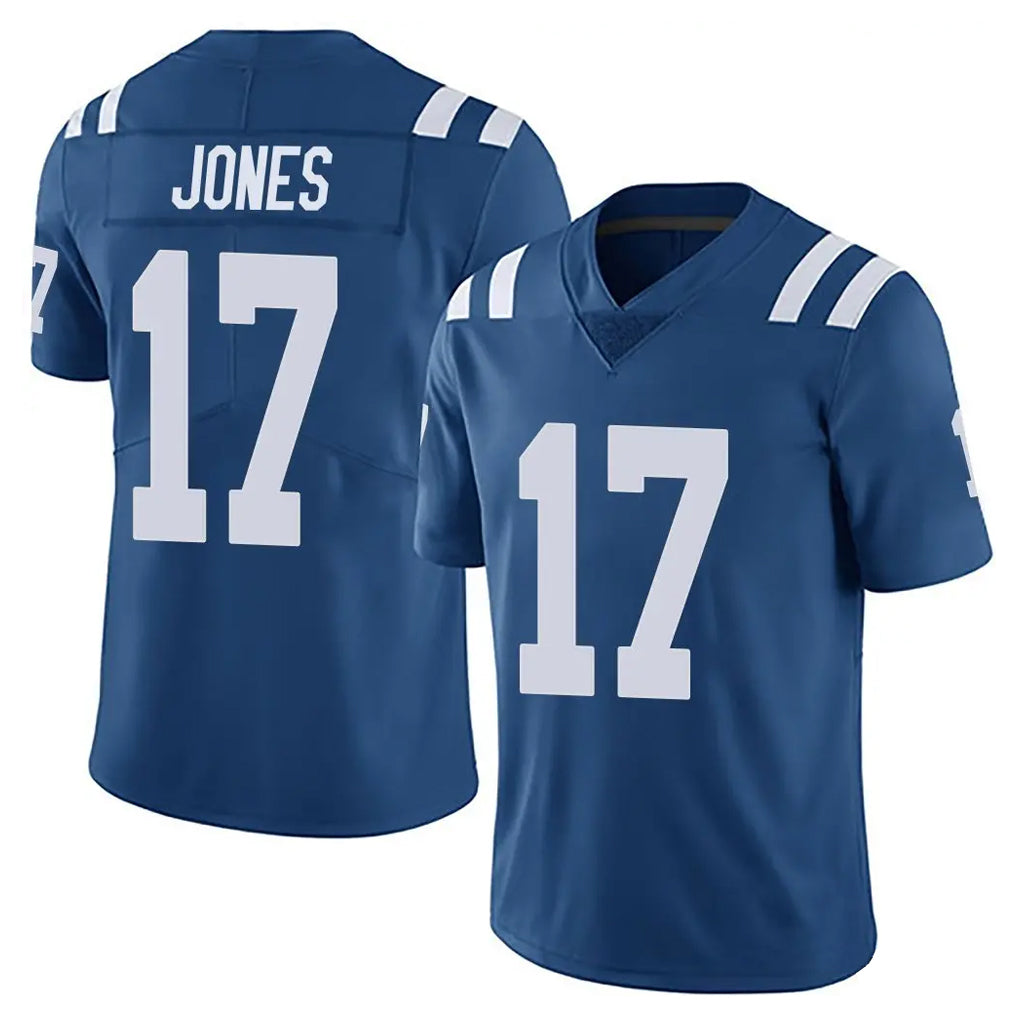 Blackjersey IN.Colts #17 Daniel Jones Player Royal Limited Vapor Untouchable Home Game Stitched Jerseys