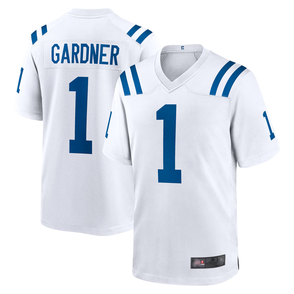 Blackjersey IN.Colts #1 Sauce Gardner Player White Home Game Stitched Jerseys