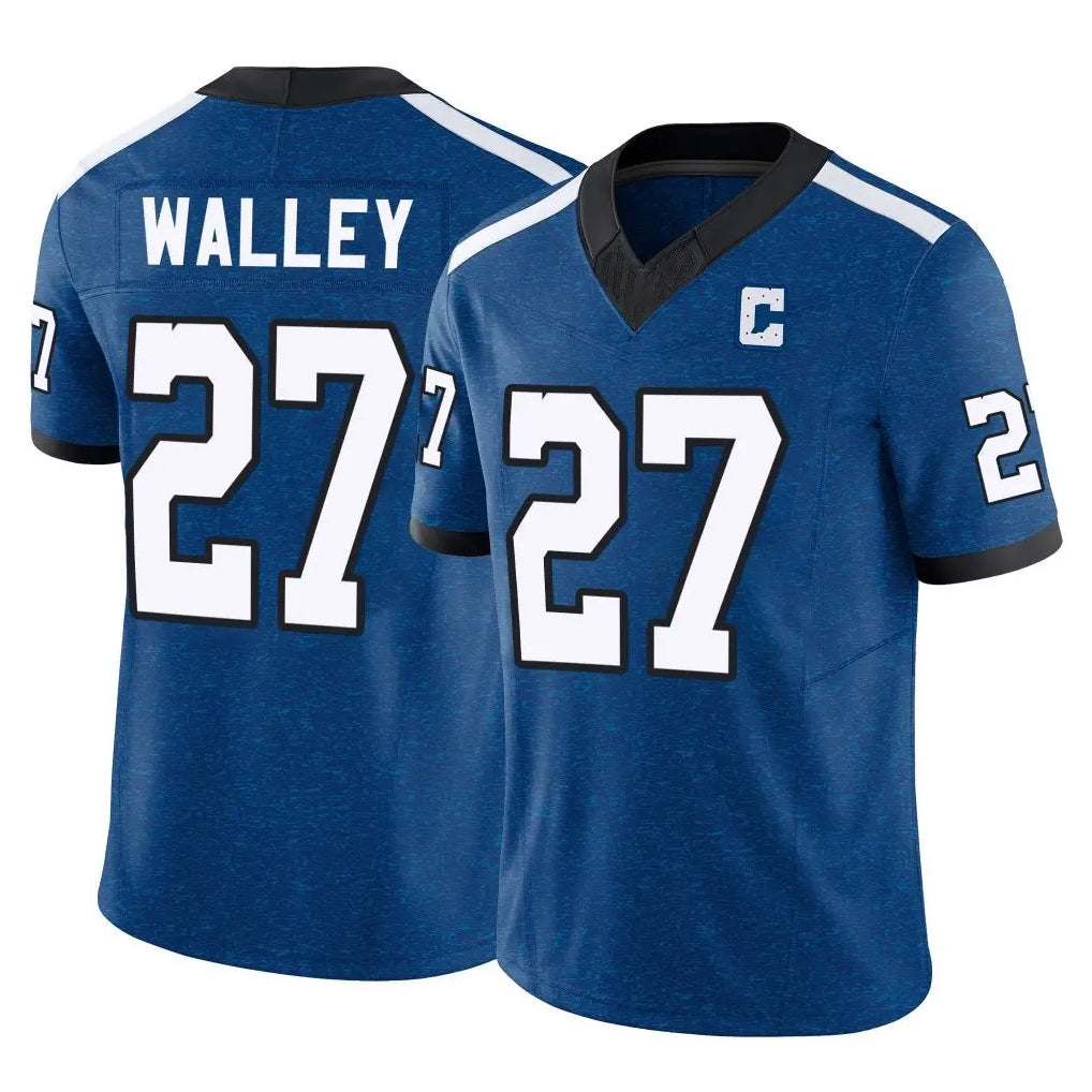 Blackjersey IN.Colts #27 Justin Walley Player Royal Limited Indiana Nights Alternate Vapor F.U.S.E. Home Game Stitched Jerseys