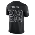Blackjersey  IN.Colts #28 Jonathan Taylor Black 2026 Salute to Service Stitched Limited Jersey