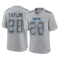 Blackjersey IN.Colts #28 Jonathan Taylor Player Gray Atmosphere Fashion Home Game Stitched Jerseys