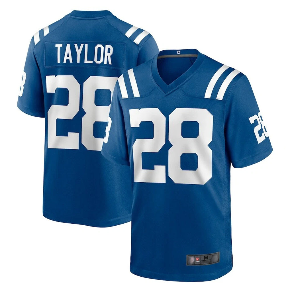 Blackjersey IN.Colts #28 Jonathan Taylor Player Royal Home Game Stitched Jerseys
